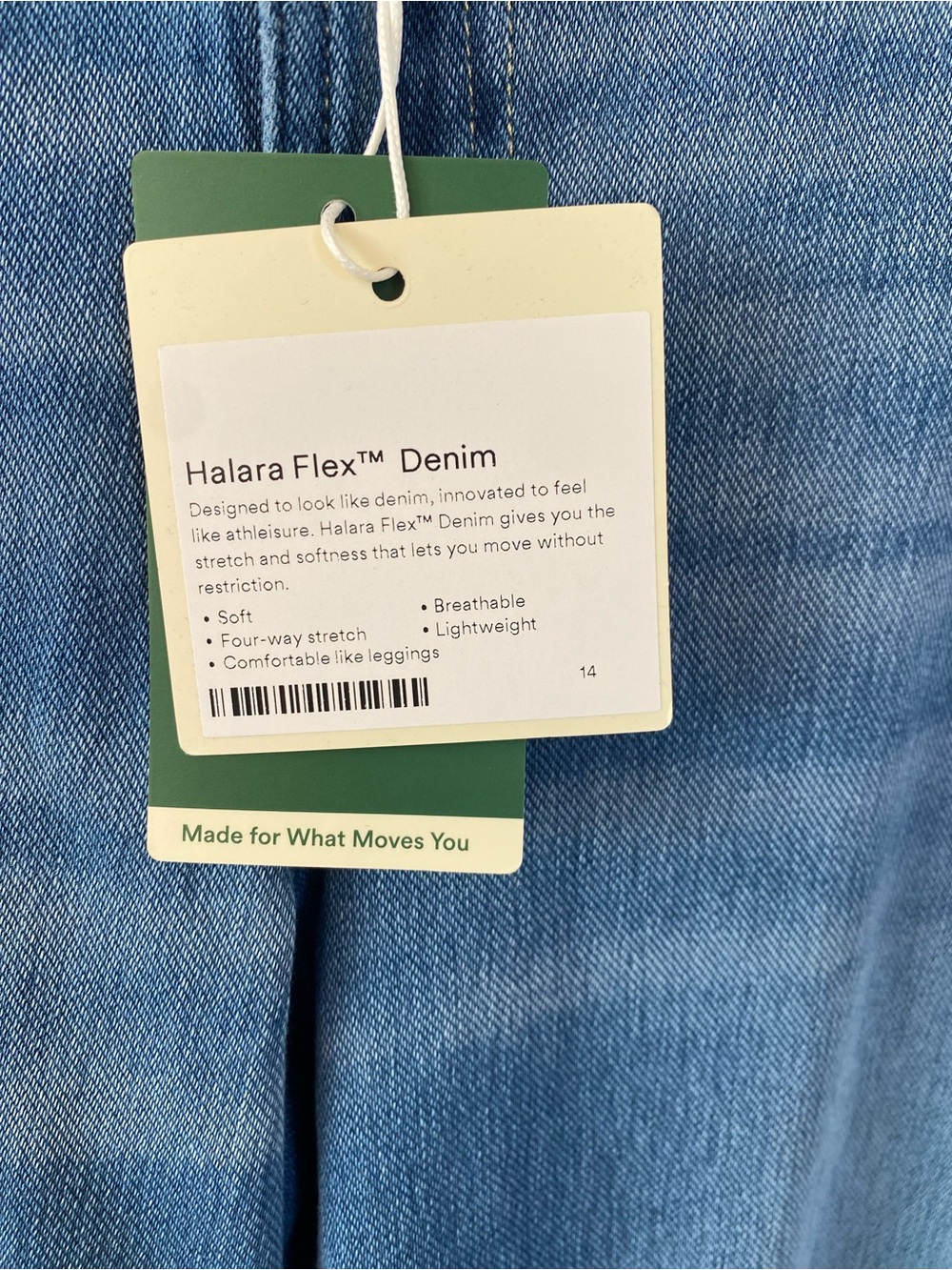 HALARA NWT large-tall Wide-Leg Jeans in Medium Blue Wash - Picture 5 of 8